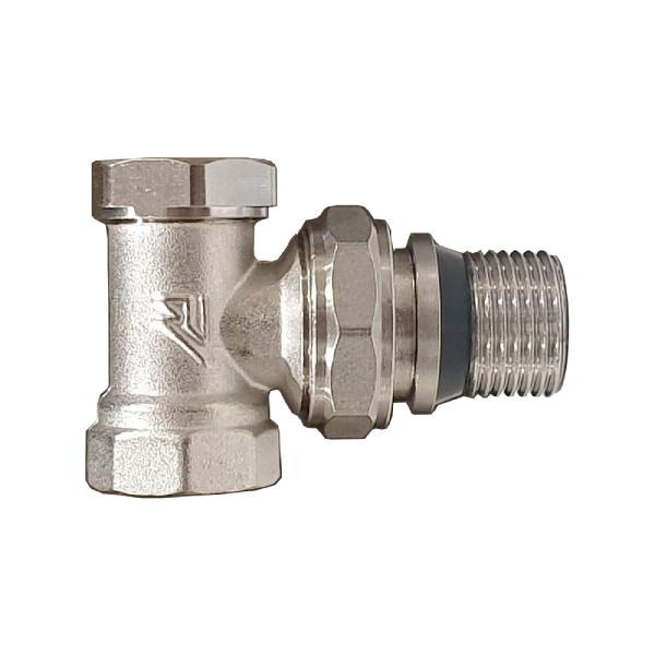 Клапан запорный радиаторный угловой 1/2 MC THERMA Q арт.1250219, марка Ру16